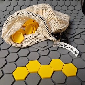 Letterfolk Marigold/Sunflower Colored Tiles NWOT